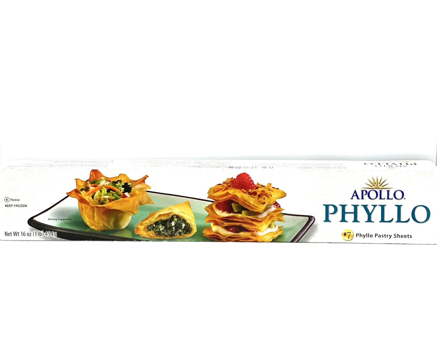 Frozen products Frozen Dough PHYLLO PASTRY SHEETS 7 454g